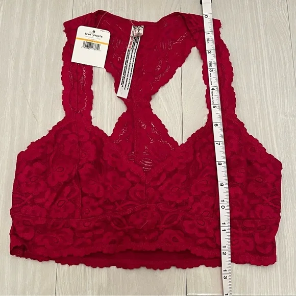NWT Free People Lace Bra - “Raspberry” Size Small - Picture 4 of 6